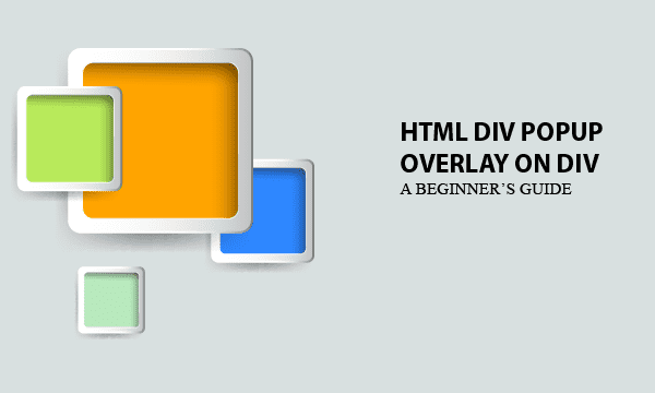 html div popup overlay