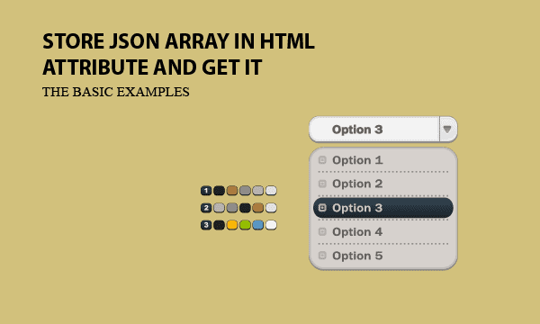 How to Store JSON Array in HTML Attribute and Get it