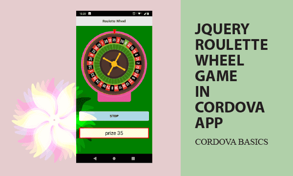 jQuery Roulette Wheel Game in Cordova APP