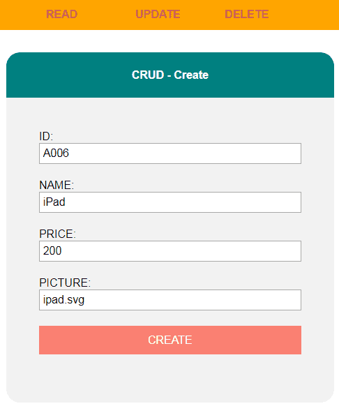 Create A Row by PHP CRUD CLASS