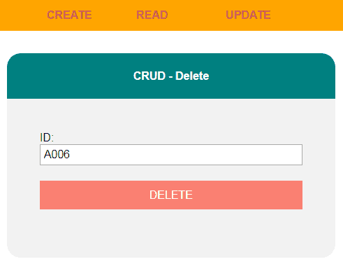 Delete A Row by PHP CRUD CLASS